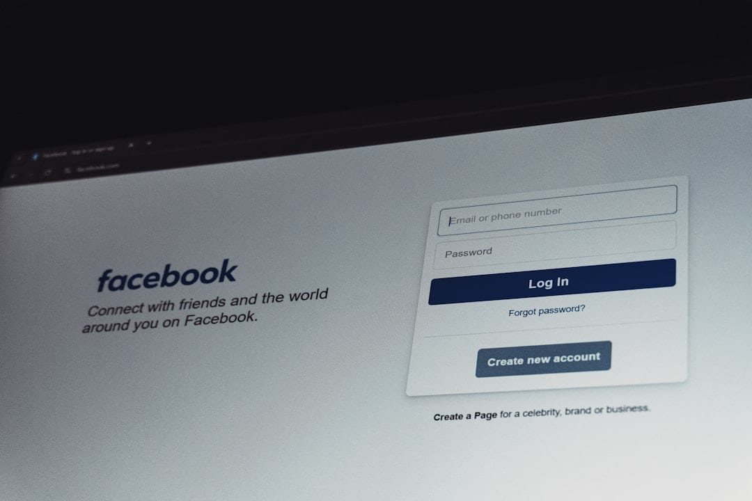 Social media manager scheduling Facebook Page posts on a desktop calendar